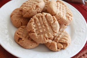 3 ingredient Peanut Butter Cookies